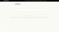 Desktop Screenshot of amira.cz